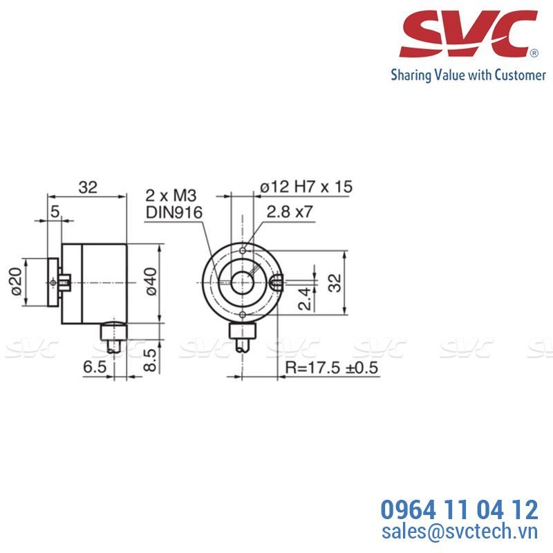 Cảm biến tốc độ vòng quay - Encoder - BRIH 40 - EcoMag