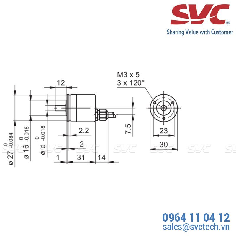 Cảm biến tốc độ vòng quay - Encoder - BRIV 30R - EcoMag