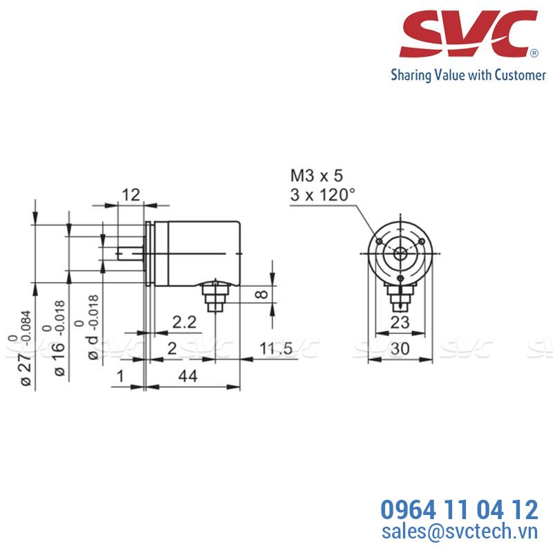 Cảm biến tốc độ vòng quay - Encoder - BRIV 30R - EcoMag