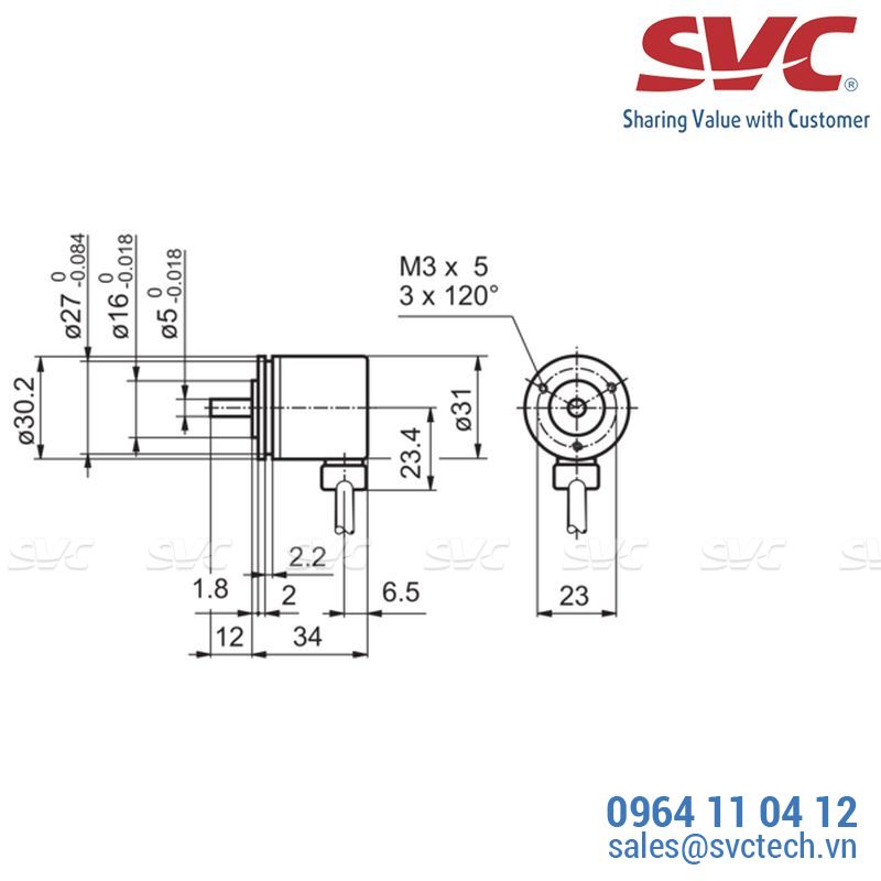 Cảm biến tốc độ vòng quay - Encoder - BDK