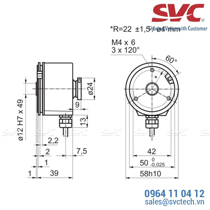 Cảm biến tốc độ vòng quay - Encoder - BHG sine