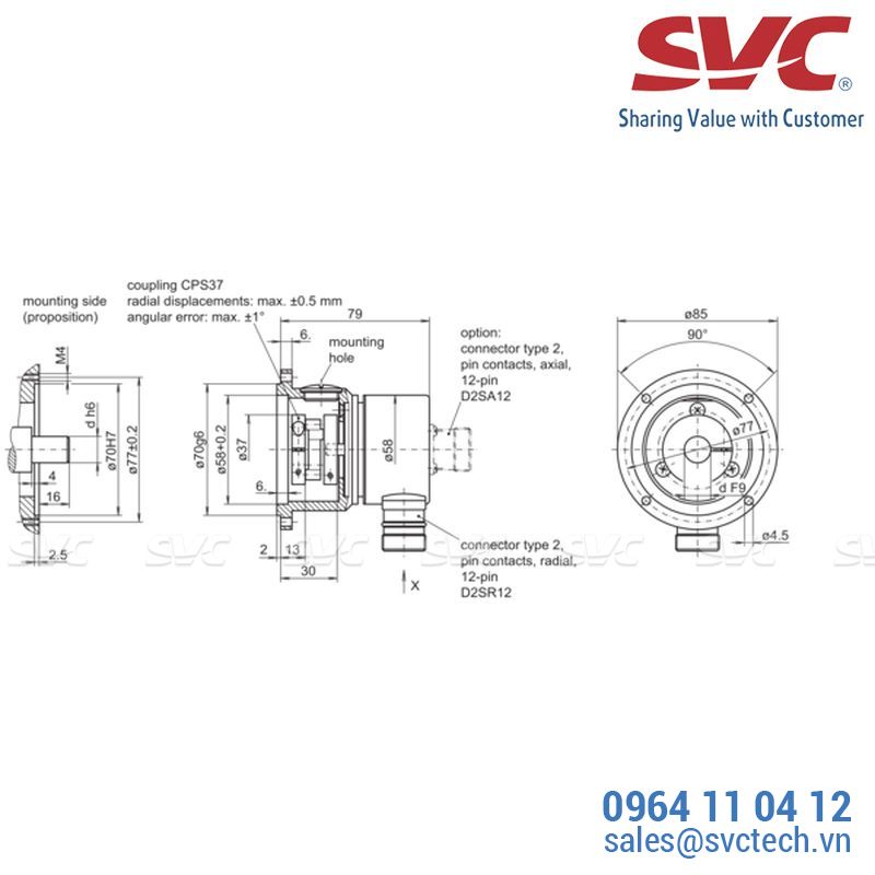 Cảm biến tốc độ vòng quay - Encoder - ITD 21 A 4 Y10
