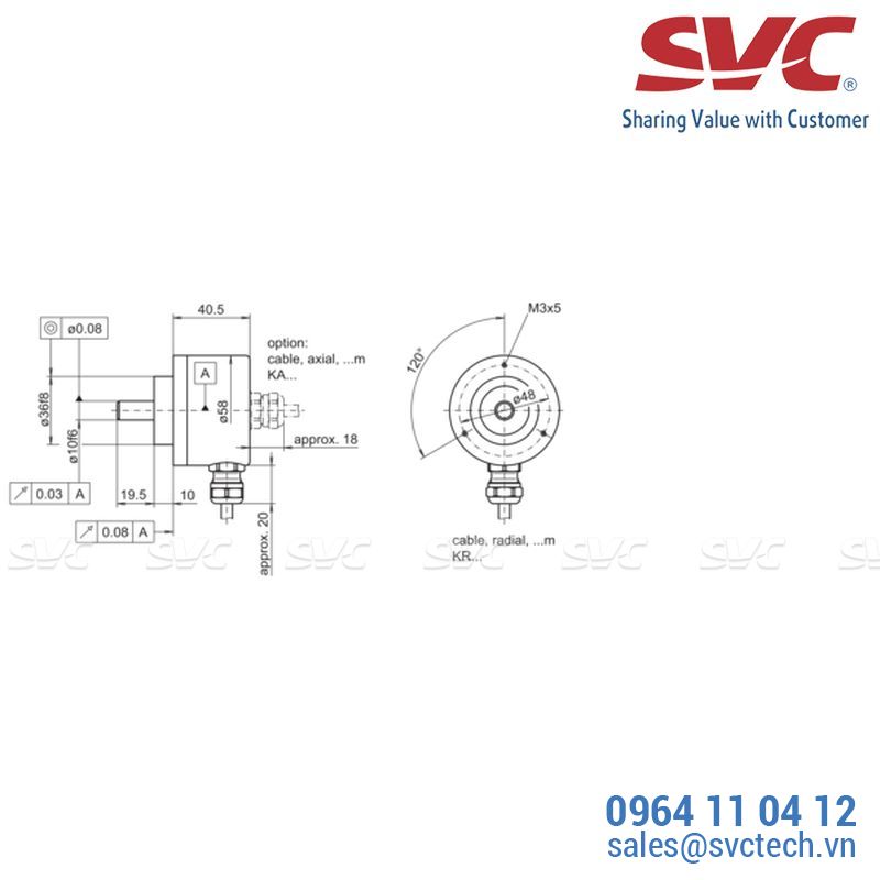 Cảm biến tốc độ vòng quay - Encoder - ITD 21 B14 Y 9