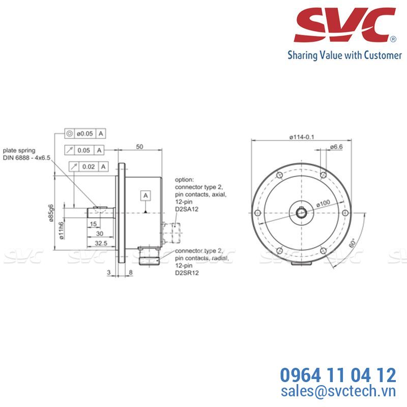 Cảm biến tốc độ vòng quay - Encoder - ITD 40 B10 Y 1