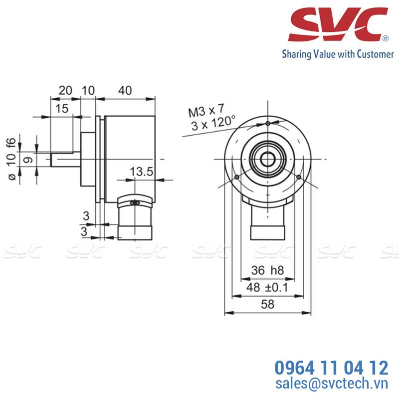 Cảm biến tốc độ vòng quay - Encoder - BRIV 58K - EcoMag