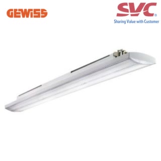 Đèn LED công nghiệp nhà xưởng kín nước GEWISS GWS3120AT940 - SMART[3] PLUS - 800 - TRANSPARENT DIFFUSER - ON / OFF - STAND ALONE - 4000K CRI>90