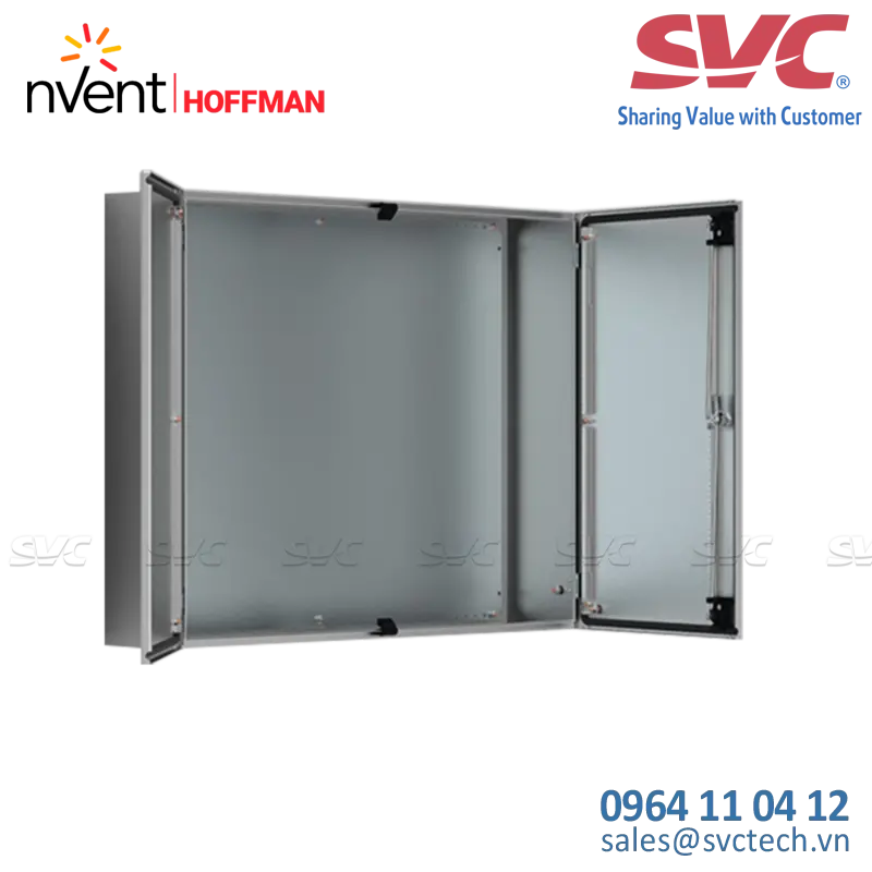Vỏ tủ điện bằng thép không gỉ hai cánh ADR - ADR1201240-316