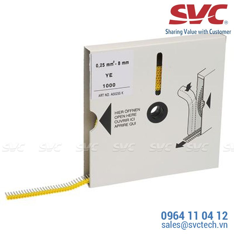 Đầu cos (Đầu cốt) pin rỗng (ferrules) - FSD73-8-K