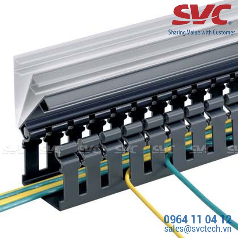 Máng cáp nắp đậy chữ H dạng bản lề - H2X2BL6