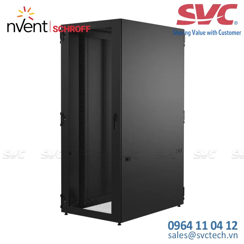 Tủ điện bằng thép (Steel Cabinets) Varistar CP Server Cabinet, RAL 7021, With Castors, 42 U, 2000H, 800W, 1200D - 10630-022