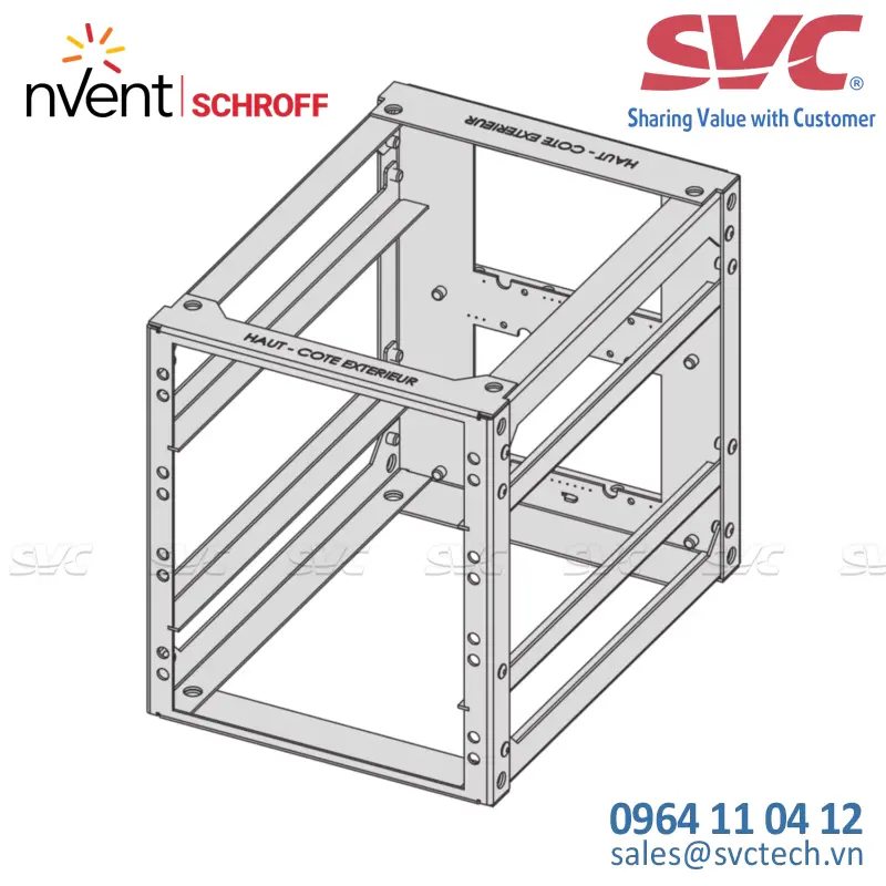 Tủ điện bằng thép (Steel Cabinets) On Board Rack 6 U, 36 HP - 10170-013
