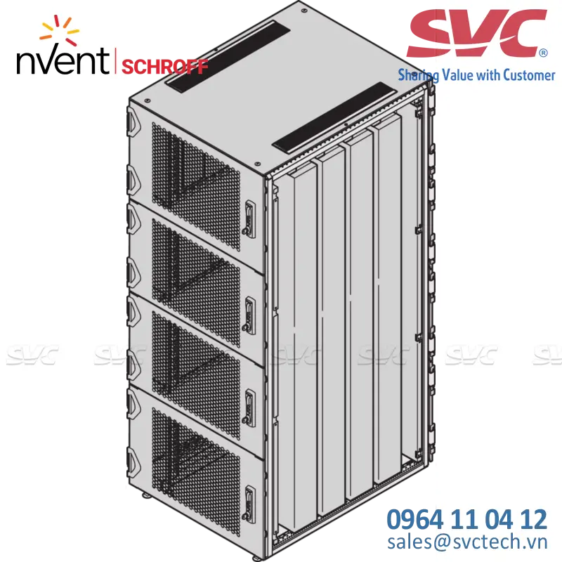 Tủ điện bằng thép (Steel Cabinets) Varistar Colocation Cabinet, RAL 7021, 3 Compartments, 47 U, 2200H, 600W, 1200D - 10130-221