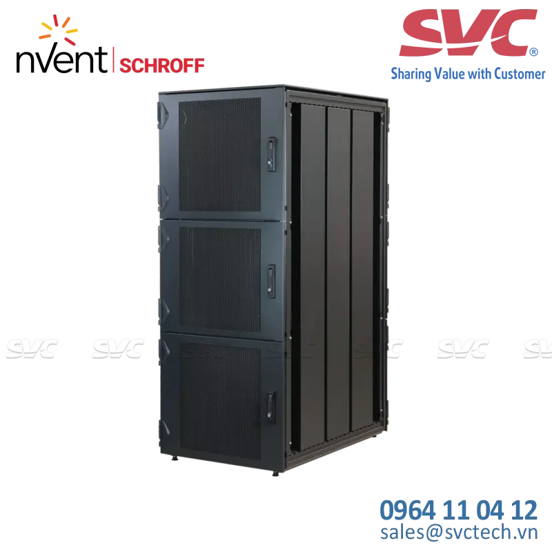Tủ điện bằng thép (Steel Cabinets) Varistar Colocation Cabinet, RAL 7021, 3 Compartments, 42 U, 2000H, 800W, 1200D - 10130-218