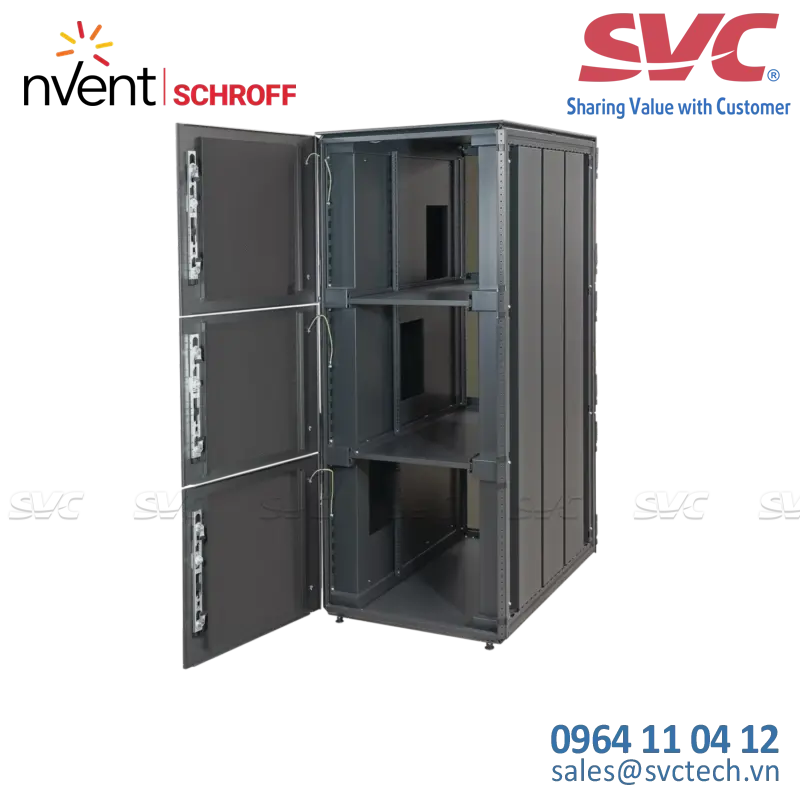 Tủ điện bằng thép (Steel Cabinets) Varistar Colocation Cabinet, RAL 7021, 2 Compartments, 42 U, 2000H, 600W, 1000D - 10130-202