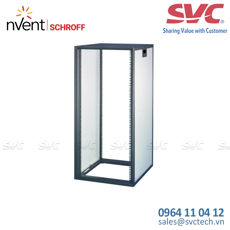 Tủ điện bằng nhôm (Aluminum Cabinets) Novastar Cabinet Without Door and Rear Panel, Slim-line, RAL 7021/7035, 767H 553W 500D - 16230-004