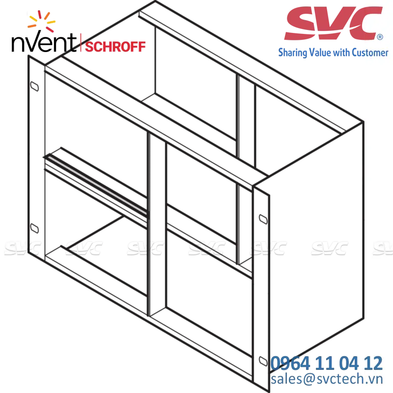 EMC Shielding Kit, Between Horizontal Rails, Stainless Steel, 40 HP - 24562-540