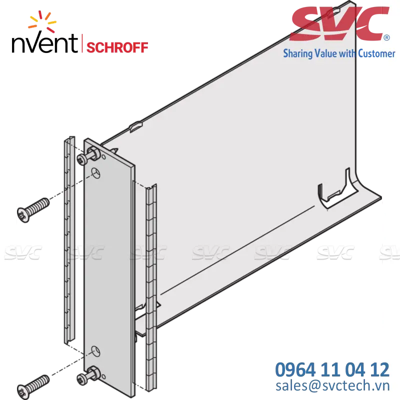Air Baffle, Front Panel, Refrofit Shielding, Steel, 6 U, 4 HP, 160 mm - 20848-720