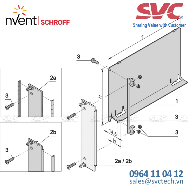 Air Baffle, Front Panel, Refrofit Shielding, Steel, 6 U, 4 HP, 160 mm - 20848-720