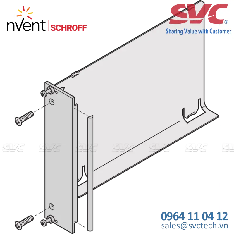 Air Baffle, U-Front Panel, Refrofit Shielding, Textile, 3 U, 4 HP, 160 mm - 20848-728