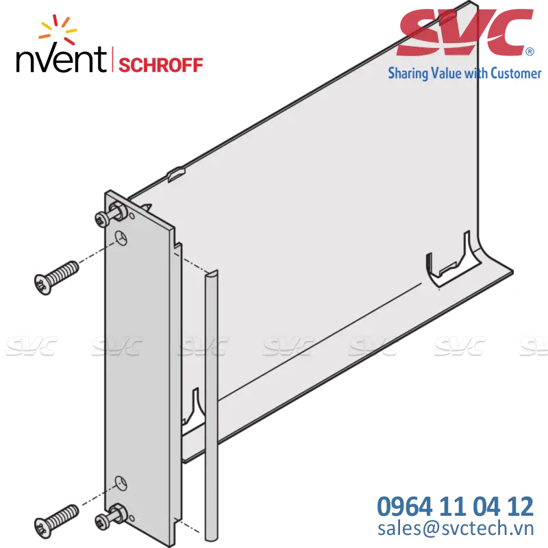 Air Baffle, U-Front Panel, Refrofit Shielding, Textile, 3 U, 4 HP, 220 mm - 20848-729