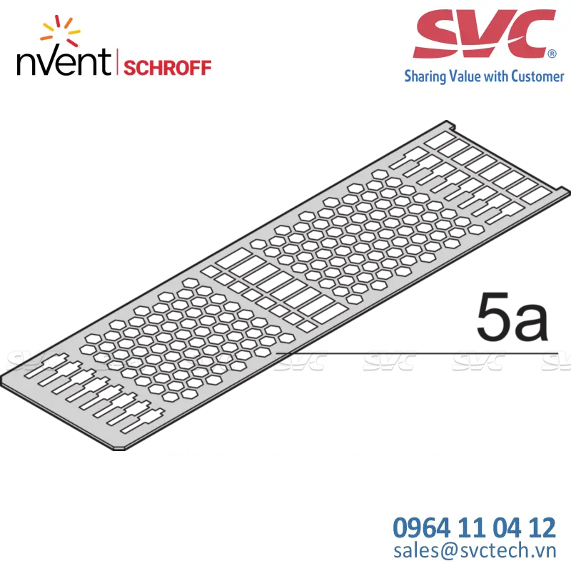 Khay module (Cassettes) Frame Type Plug-In Unit PRO Kit, Perforated Covers, 1 Connector, 3 U, 8 HP, 167 mm - 24812-208
