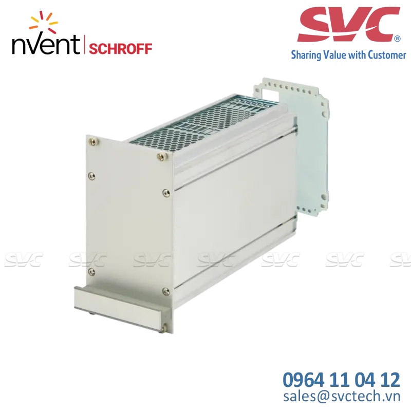 Khay module (Cassettes) Frame Type Plug-In Unit PRO Kit, Perforated Covers, 1 Connector, 3 U, 12 HP, 167 mm - 24812-212