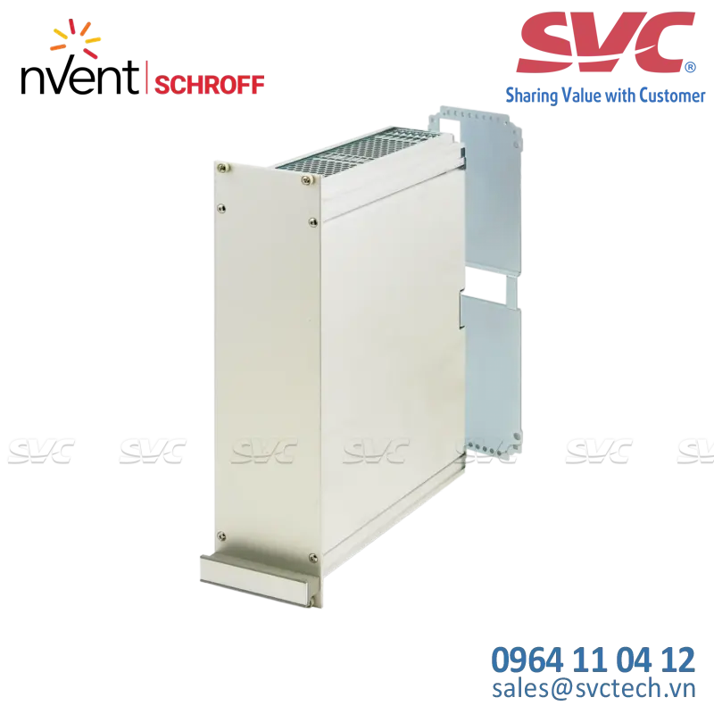 Khay module (Cassettes) Frame Type Plug-In Unit PRO Kit, Perforated Covers, 1 Connector, 6 U, 42 HP, 227 mm - 24812-792