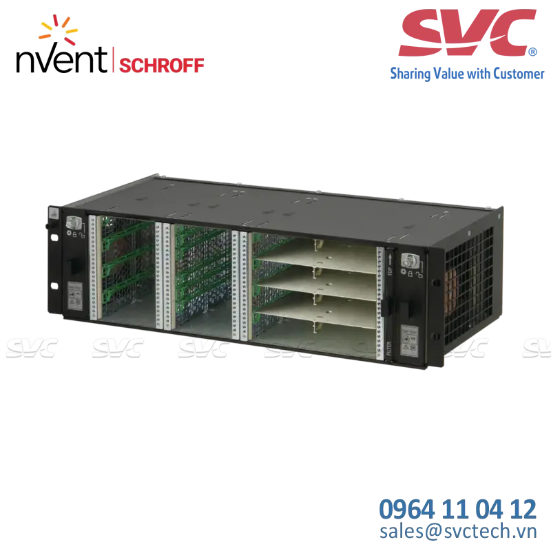 Hệ thống tích hợp MicroTCA MTCA0 System for 10 Single Full-Size AMC Modules, 3 U, 84 HP - 11850-011