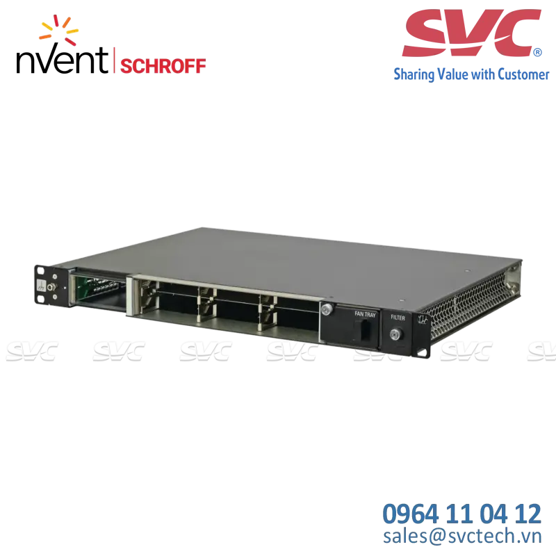 Hệ thống tích hợp MicroTCA MTCA0 System for 6 Single Mid-Size AMC Modules, MTCA0, 1 U, 84 HP - 11850-025