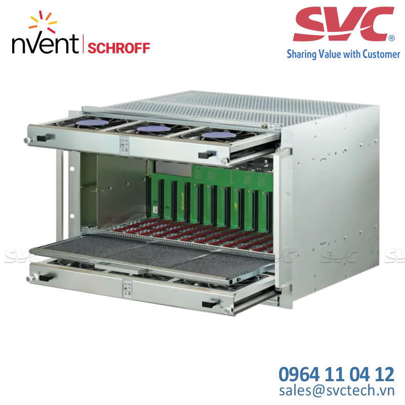 Hệ thống tích hợp MicroTCA MTCA4 System for 12 Double Full-Size AMC Modules, MTCA4 Topology, 7 U, 84 HP - 11890-152
