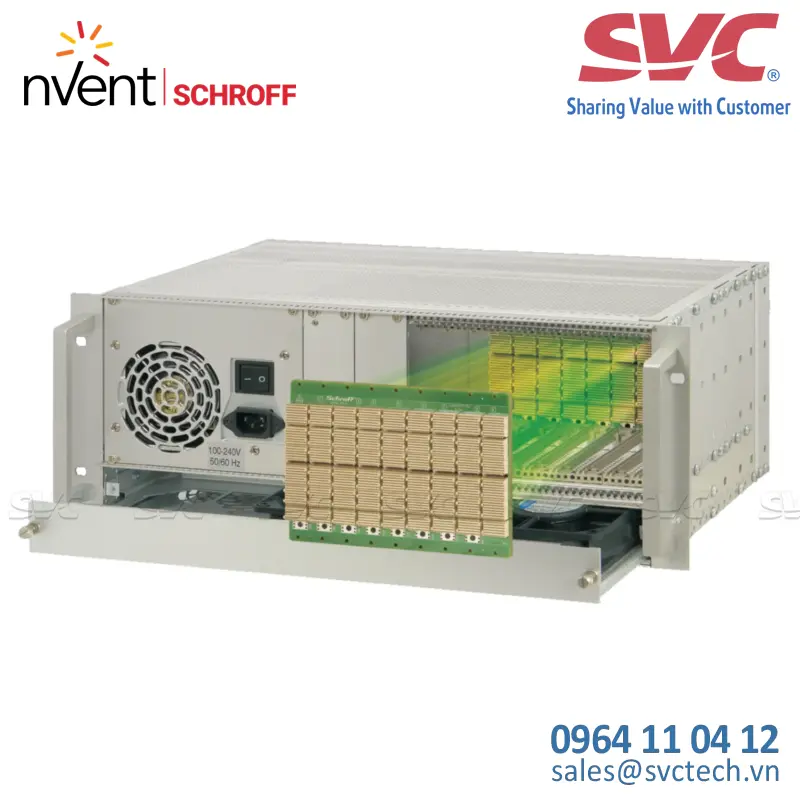 Hệ thống tích hợp CPCI/ CPCI Serial CPCI Serial System With ATX PSU, 4 U, 9 Slot, With Rear I/O - 24579-420