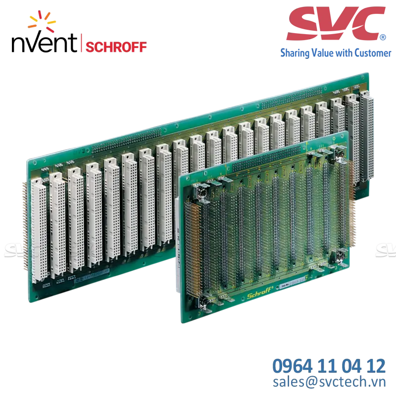 Bo mạch Backplane With 60 Through-Connected Signal Lines, 14 Slots, 3 HP Pitch, C64F - 23007-114