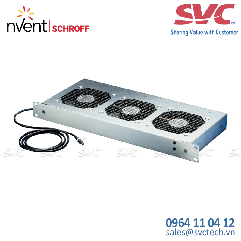 Khay quạt 19'' Fan Unit, 1 U, Speed Control and Monitoring, 3 Fans, 24 VDC - 10713-099