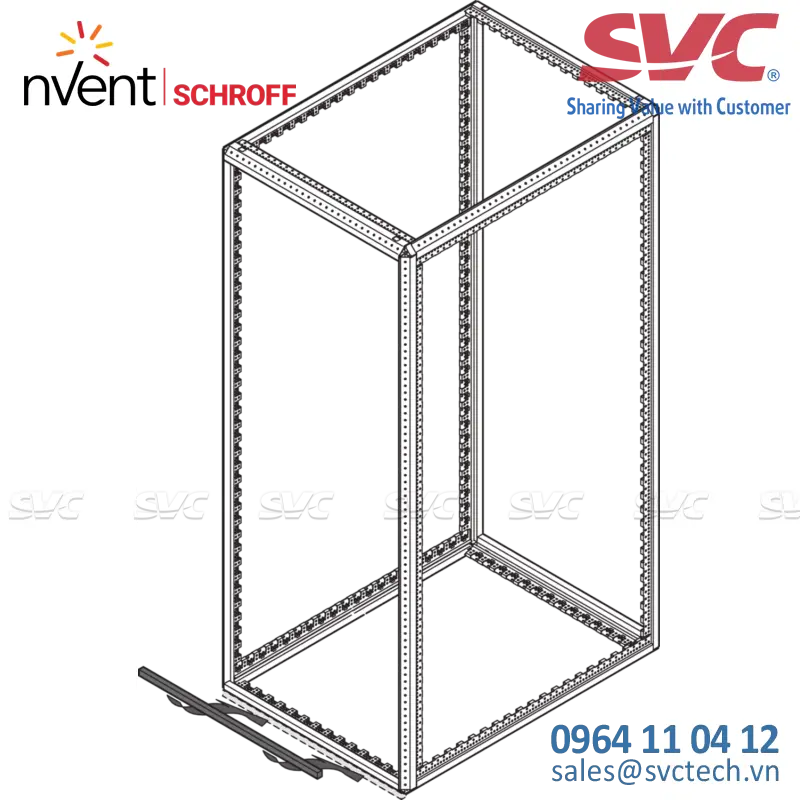 Cửa ngăn Aisle Containment Door Adapter Panel, for 47 U Rack with 200 mm Plinth, RAL 7021 - 21630-873