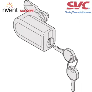 Aisle Containment Lock for Manual Sliding Door - 23130-473