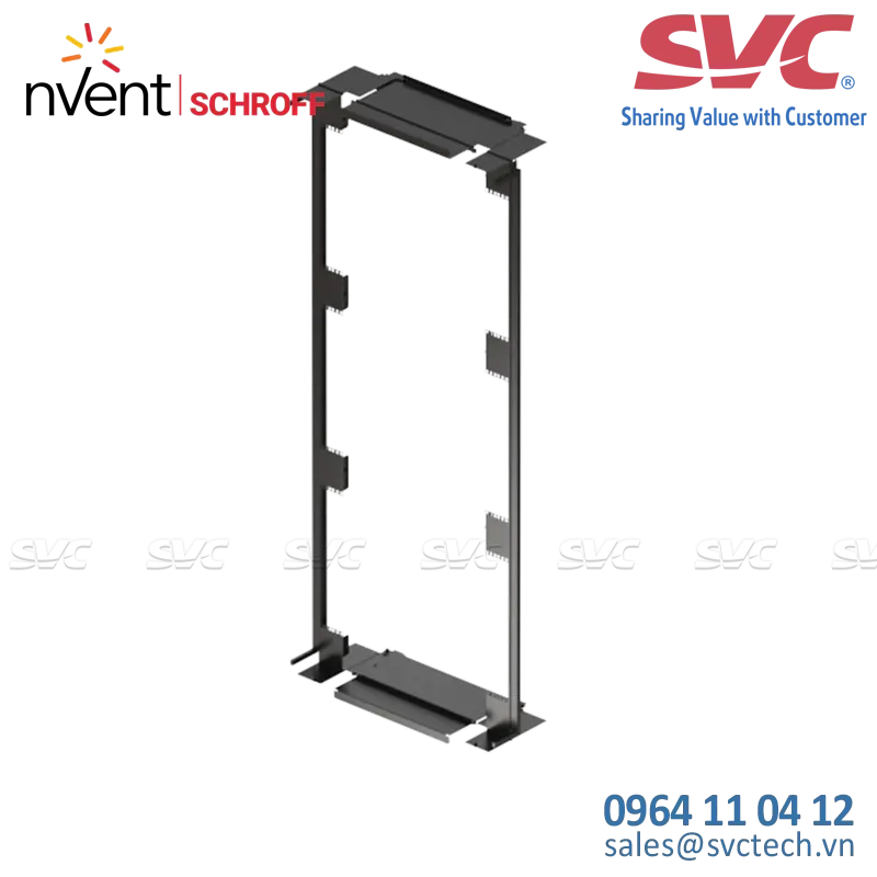 Varistar CP Air Separation Blanking Cover, Width 800 mm, With 2 Cutouts, RAL 7021, 52 U, 2450H - 21630-149