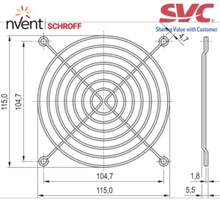 Protective Grille, Metal, Screw‐On - 60197-019