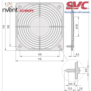 Protective Grille Assembly Kit for Metal Grille - 21102-015