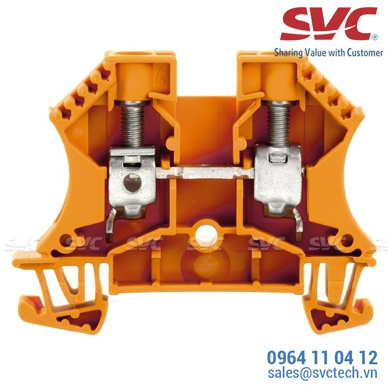 Cầu đấu dây domino thường Feed-through - WDU 10 OR