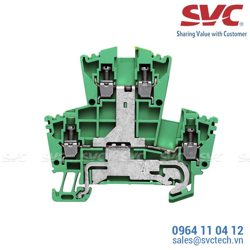 Cầu đấu dây Domino nối đất dạng bắt vít - WDK 25PE
