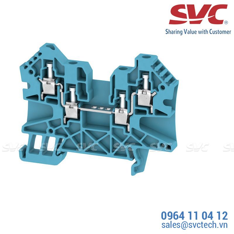 Cầu đấu dây domino thường Feed-through - WDU 4/ZZ BL