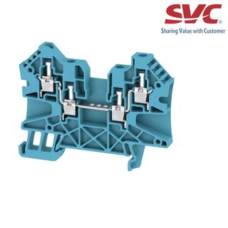 Cầu đấu dây domino thường Feed-through - WDU 4/ZZ BL