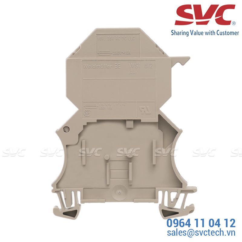 Cầu đấu dây Domino dạng bắt vít kèm cầu chì - WSI 6/2/LD 60-150V LLC