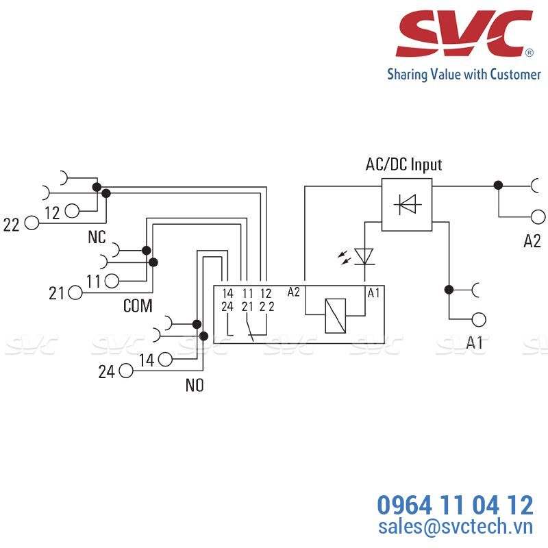 PLC Relay (Rơ le mỏng) kết nối dạng kẹp - TRZ 48VUC 2CO AU