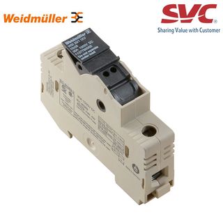 Cầu đấu dây Domino dạng bắt vít kèm cầu chì - WSI 25/1 10x38 1KV
