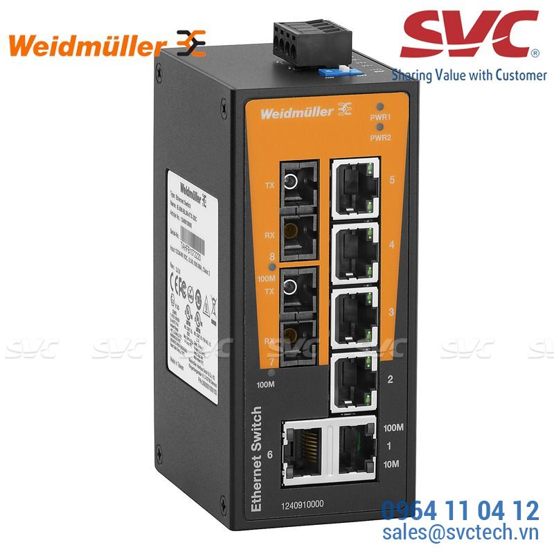 Bộ chia mạng Unmanaged Switch - IE-SW-BL08-6TX-2SC