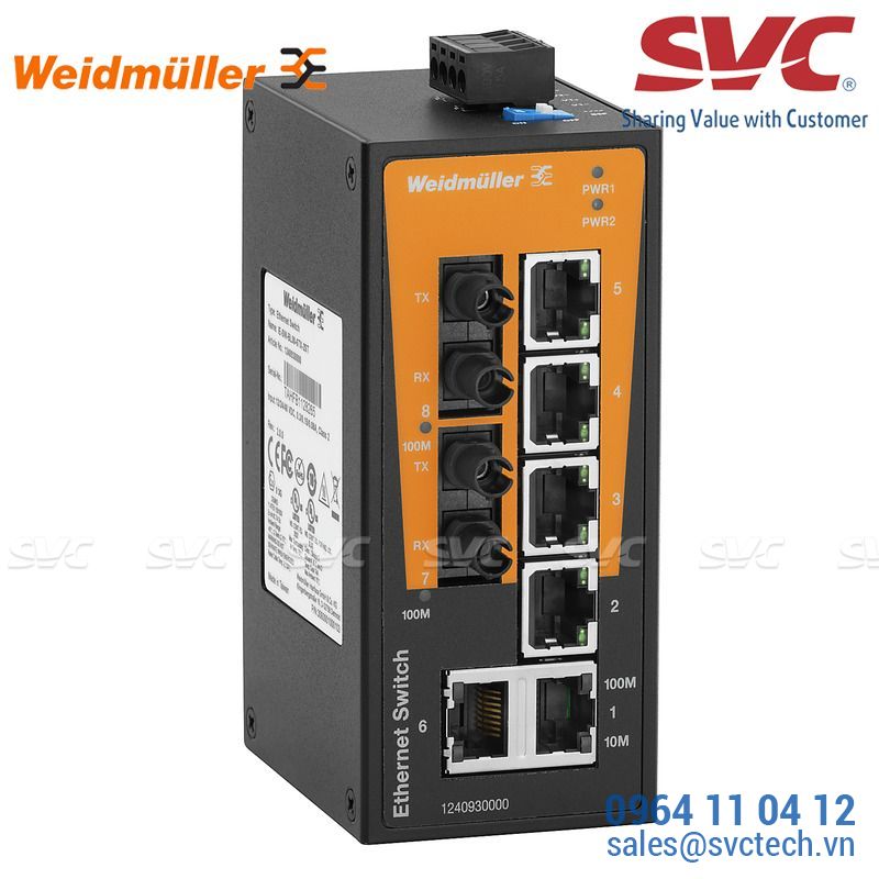 Bộ chia mạng Unmanaged Switch - IE-SW-BL08-6TX-2ST