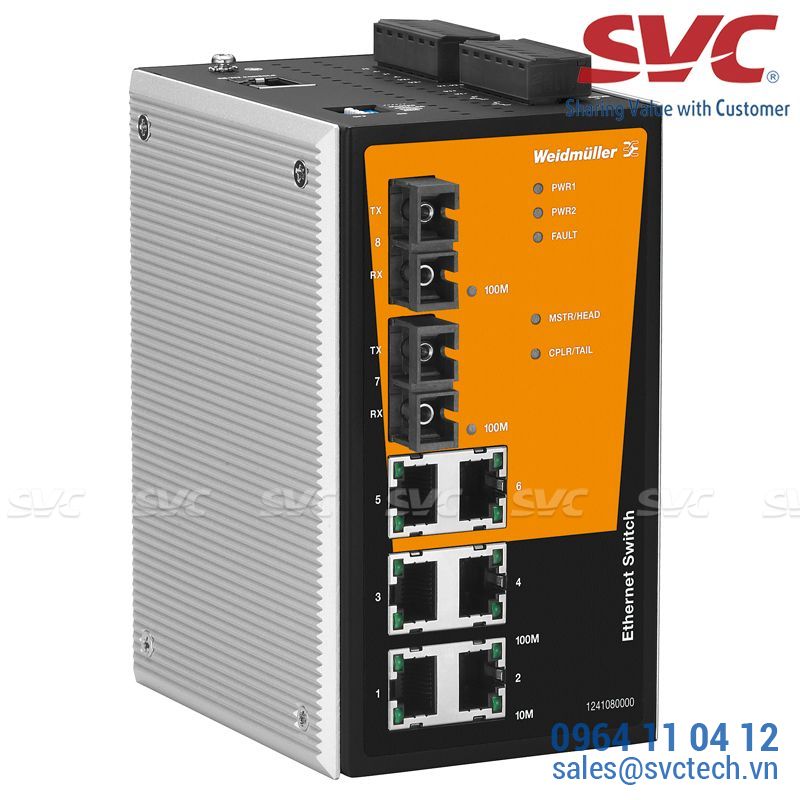Bộ chia mạng Managed Switch - IE-SW-PL08M-6TX-2ST