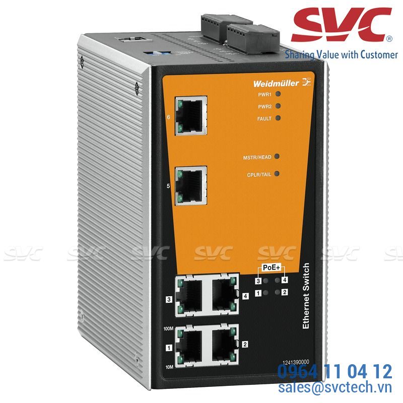 Bộ chia mạng Managed Switch - IE-SW-PL06M-2TX-4POE