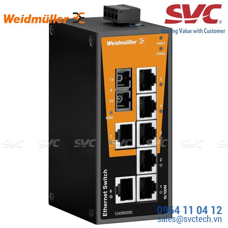 Bộ chia mạng Unmanaged Switch - IE-SW-BL08T-7TX-1SCS